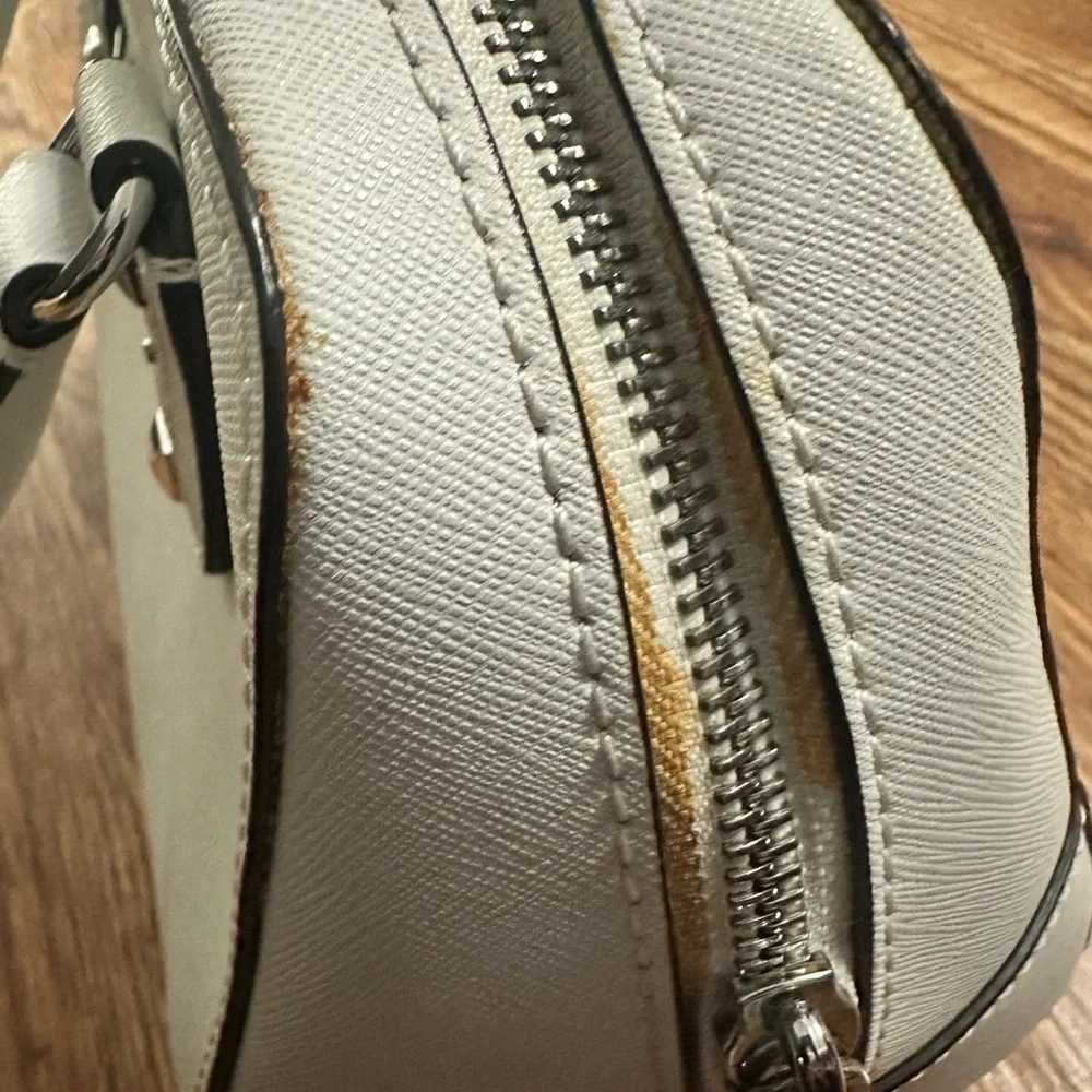 Michael Kors Leather Mini Studded Sandrine Satchel